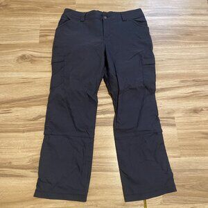 Duluth Trading Cow womens cargo pants 14 x 29 ink gray slate blue